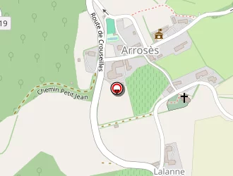 Carte de Irrigation Vallée Du Larcis à Arrosès