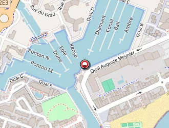 Carte de Agence Port Et Plage (trident) à Carnon