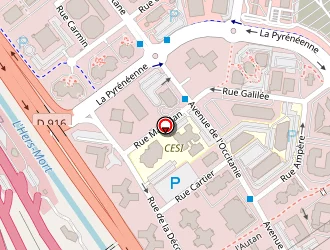 Carte de Hôtel Le Sextant à Labège