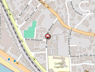 Carte de Hôtel Alexandre Iii à Cannes