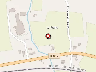 Carte de Frigier Larroudé François à Cauneille