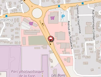 Carte de Mega-r à Fare-les-oliviers (la)