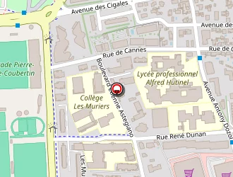 Carte de La Bocca à Cannes