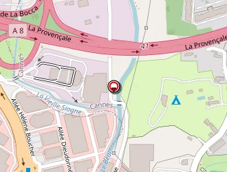 Carte de Cta Bocca (contrôle Technic Auto) à Cannes