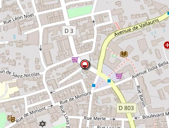 Carte de San Telmo à Cannes