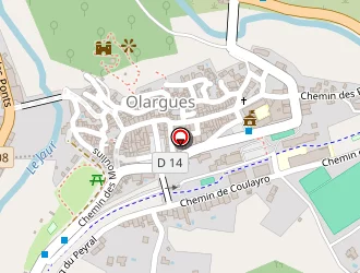 Carte de La Poste à Olargues