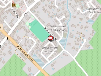 Carte de Le Stade à Plaissan