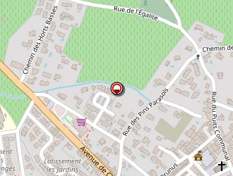 Carte de Sente à Plaissan