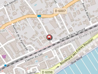 Carte de Selama à Vallauris