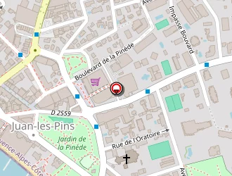 Carte de Agence Central Office à Antibes juan les pins