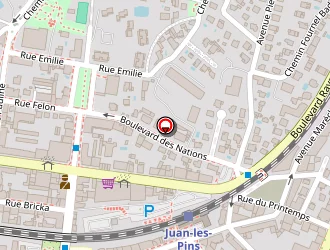 Carte de Hôtel Astoria à Antibes juan les pins