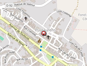 Carte de Dupin Clement Rachel à Puylaurens