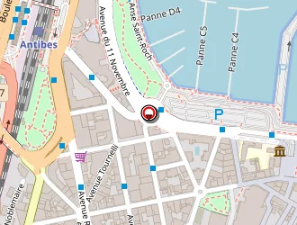 Carte de Bonopéra Michèle à Antibes juan les pins