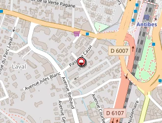 Carte de Miss Bike à Antibes