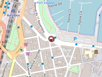 Carte de Côte Immobilier à Antibes juan les pins