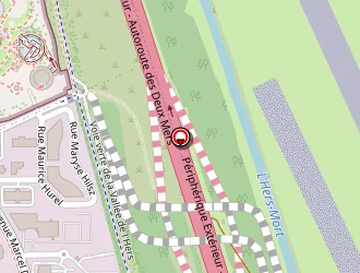 Carte de B&b Hôtel à Toulouse