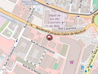 Carte de Côté Route Ayme à Montpellier