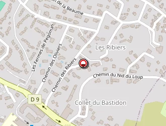 Carte de P.e.l. (plomberie Electricité Leyval) à Pégomas