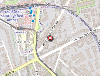 Carte de Aux Arènes à Toulouse