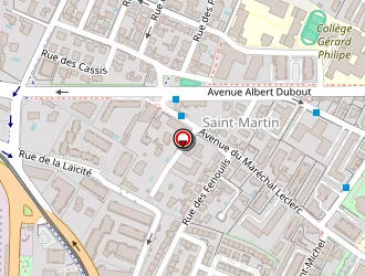 Carte de P.m.s. à Montpellier