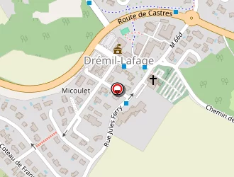 Carte de Quadralis à Drémil-lafage