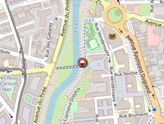 Carte de L Olive à Montpellier