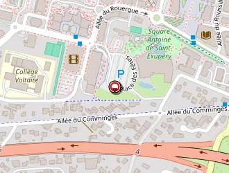 Carte de Broca Guillaume à Colomiers