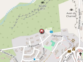 Carte de Aux Trois Roses à Ampus