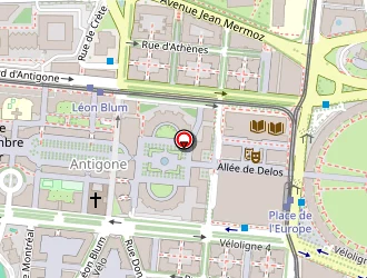 Carte de Montpellier Assurances à Montpellier