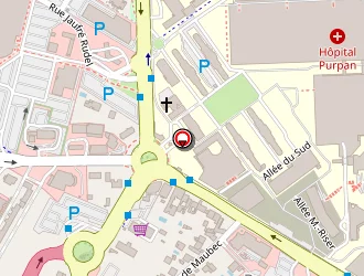 Carte de Reside Etudes Apparthotels à Toulouse