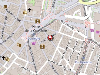 Carte de Subway à Montpellier