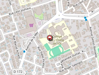 Carte de Complexe Sportif Intercommunal à Mauguio