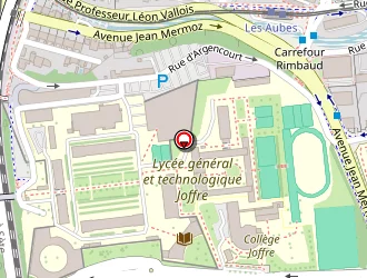 Carte de Lycée Général Joffre à Montpellier