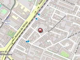 Carte de Ubisoft Montpellier à Montpellier