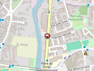 Carte de Location Rimbaud Pompignane à Montpellier