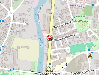 Carte de Rimbaud Pétanque à Montpellier