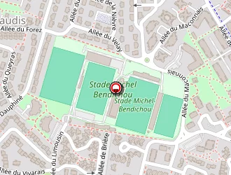 Carte de Stade Michel Bendichou à Colomiers