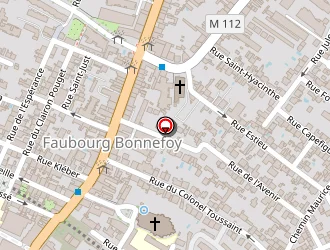 Carte de Chrs Bonnefoy à Toulouse