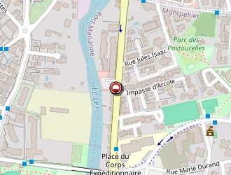 Carte de L'hippocampe à Montpellier