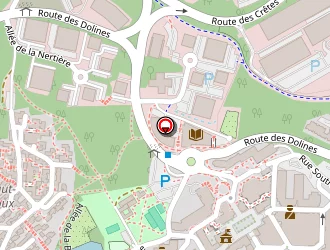 Carte de Les Amouriers à Valbonne