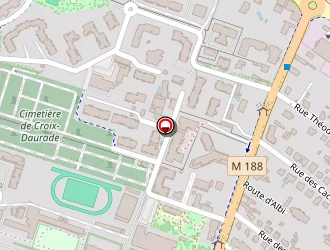 Carte de Lycee Raymond Naves à Toulouse