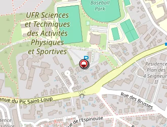 Carte de Xs Concept Golf à Montpellier