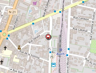 Carte de Ring Auscitain à Auch