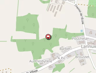 Carte de Berard Garrett à Lannux