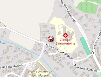 Carte de Les Tennis à Montarnaud