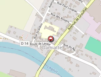 Carte de Roudouleusse André à Damiatte