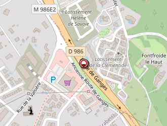 Carte de Ducros Barre à Grabels