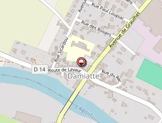 Carte de Stade à Damiatte