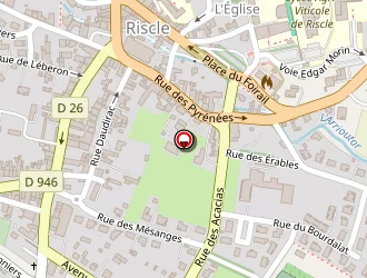 Carte de Avenue De La Gare à Riscle