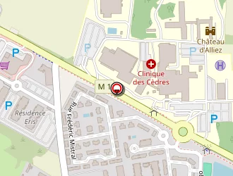 Carte de Hotelyade Du Parc à Cornebarrieu